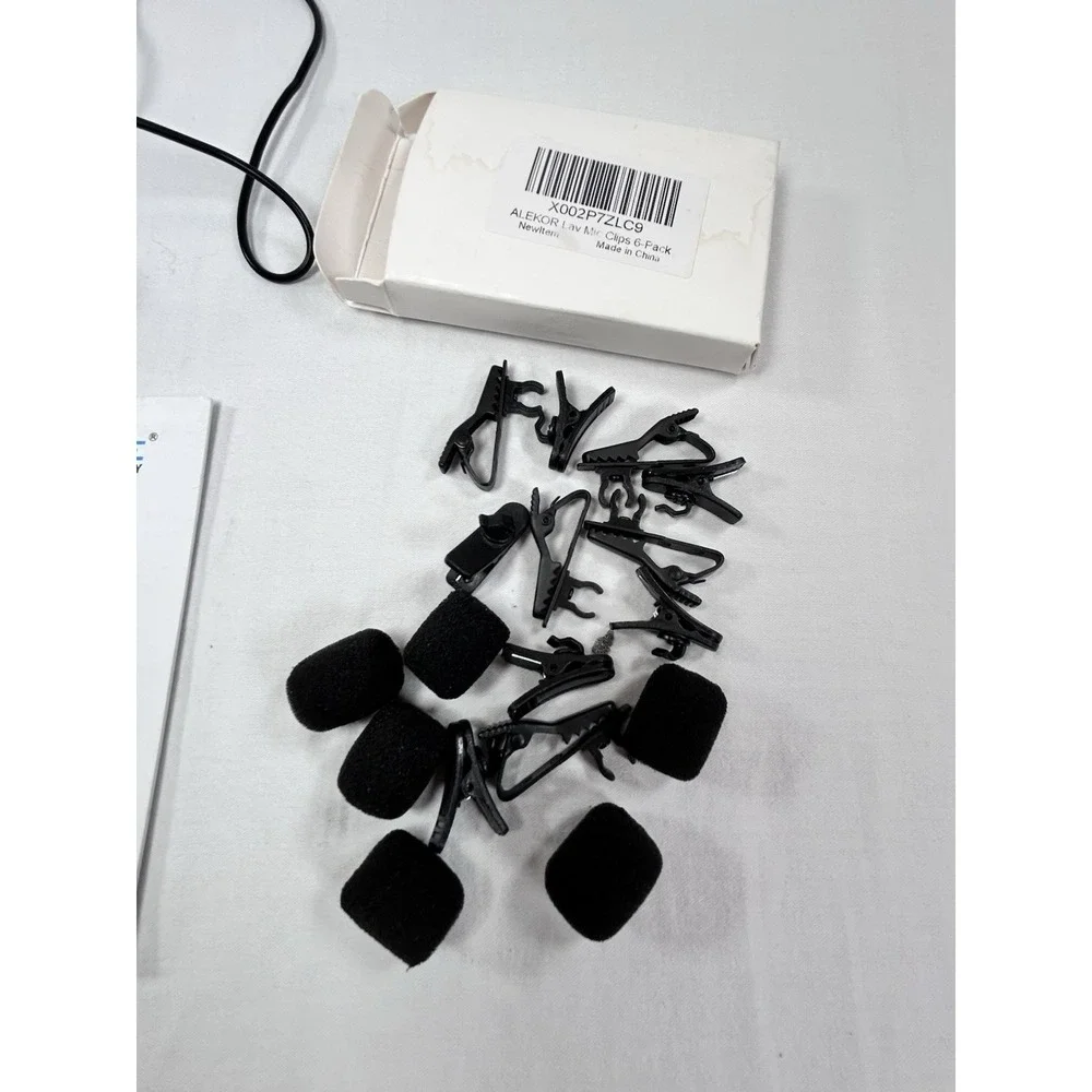 FIFINE K031 Wireless Microphones System Computer USB + Extra Clips Felt Manual